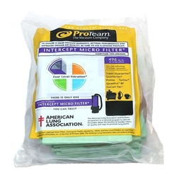 Proteam Paper Bags Super HalfVac Hepa 10pk (OPEN COLLAR)