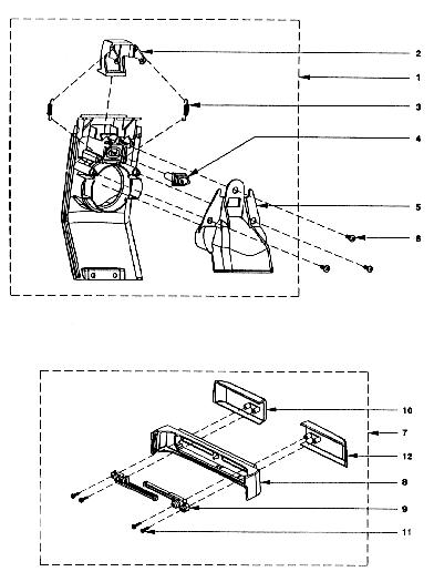 Rexair Rainbow E2 Face Plate and Cord Caddy