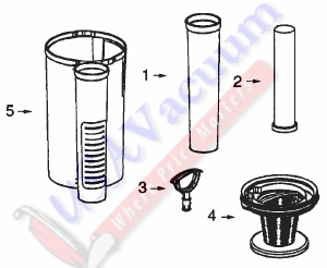 Eureka 4870 Ultra Smart Upright Vacuum Cleaner Parts List & Schematic