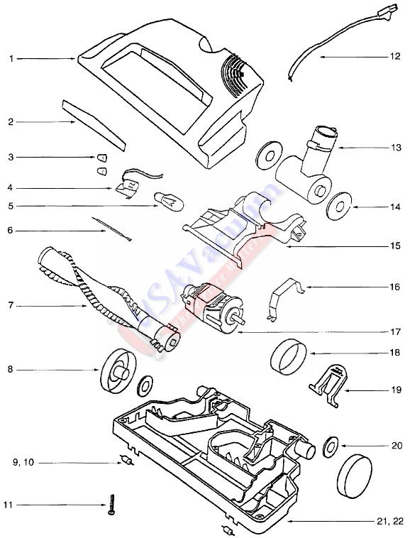 Eureka 6982 Home Cleaning System Canister Parts | USA Vacuum