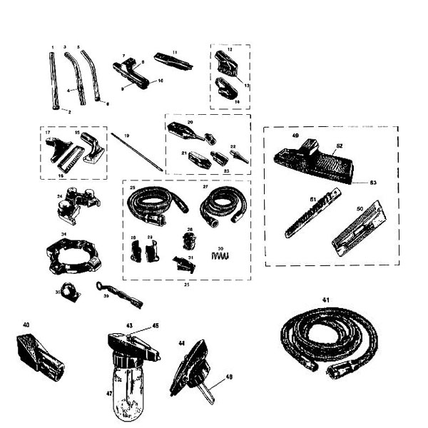 Rexair Rainbow E2 Attachments